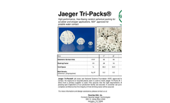 Jaeger Tri - Packs - Random Spherical Packing for Scrubber and Stripper Applications - Brochure
