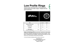 Raschig Low Profile Rings For Metal Random Dump Packing - Brochure