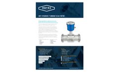 Metri - Model IC-HBT - Hygienic Turbine Flow Meter - Brochure