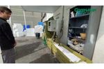 GREENMAX Styrofoam Compactor A-C200 Used to Recycle Seafood Boxes by Seafood Merchant