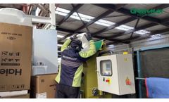GREENMAX Polystyrene Compactor A-C200 Used by One Logistics Company in New Zealand