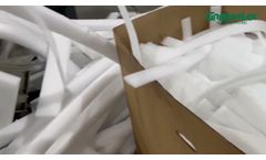 GREENMAX EPE foam densifier M-C200 can help recycle EPE scraps generated during the cutting process