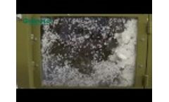 Furniture Foam Package Recycling by GREENMAX Foam Recycling Machine