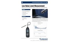 831 (831-LOWN Low Noise Level Measurement - Datasheet