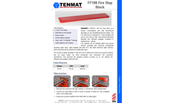 Tenmat Firefly - Model 108 - Fire Stop Block Brochure