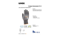 Uvex - Model HexArmor Helix 3062IMP - Safety Glove - Brochure