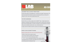 AccuDrop - Model 500 - Drop Test Systems - Brochure