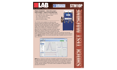 L.A.B. - Model STM10P - Flat Bed Shock Test Machine - Datasheet