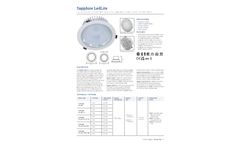 Morgan - Model Sapphire LedLite - LED Recessed Decorative Circular Luminaire -Brochure