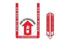 Graphic - Model PFHD3-FE2 - Fire Extinguisher Floor Sign Bundle