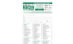 International Greentech & Eco Products Exhibition & Conference Malaysia (IGEM) - 2015 - Pre-Registration Form