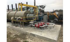 Horizontal Enclosed Flare Abates Hydrocarbons from Recycling Process