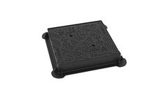 Model D400 KM - Ductile Iron Hinged Double Triangular Manhole Covers & Frames