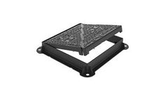 Model E600 KM - Ductile Iron Hinged Double Triangular Manhole Covers & Frames