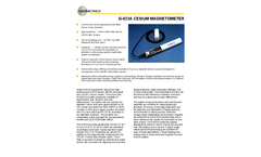 Geometrics G-823A Caesium Vapour Magnetometers Datasheet