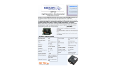 147-01 Force Balance High Resolution Accelerometer Brochure