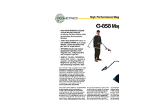 Geometics G-858 Portable Caesium Magnetometer/Gradiometer and Professional Magnetic Mapping System Datasheet