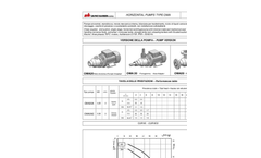 Savino - Model OMA - Horizontal Centrifugal Pumps - Brochure