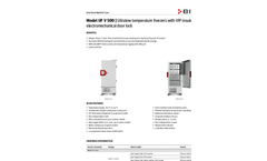 Model UF V 500 - Ultra Low Temperature Freezers Brochure