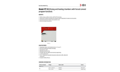 BINDER - Model FP 53 - Drying and Heating Chambers Datasheet