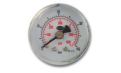 Brannan - Model PG40MMBA - 40mm Pressure Gauge Back Entry