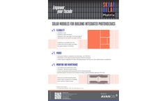 Avancis - Model SKALA Matrix - Solar Module  - Brochure