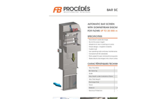 Model Type XG - Bar Screen for Flows up to 20,000 m3/h Datasheet