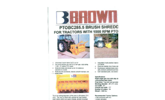 Model PTO PA35D-10.5 - Farm Tractor Composter Brochure