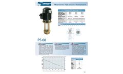 Osip - Model PS 60 - High Pressure Industrial Electropumps - Brochure