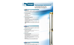 Osip - Model ZV 35 - Low Pressure Industrial Electropumps - Brochure