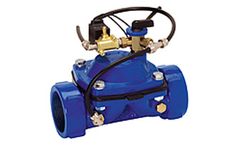 Idromembrana - Model IM-EL-CM - Electro-Hydraulically Operated Solenoid Valve with Manual Override