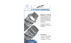WEBTROL - WT Series - Submersible Well Pump Brochure