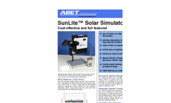 SunLite - Model 11002 - Solar Simulators Datasheet