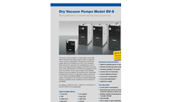 EBARA - Model EV-S - Dry Vacuum Pumps - Brochure