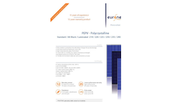 PEPV - Polycrystalline Solar Module Standard / All Black / Laminated 214 / 220 / 225 /