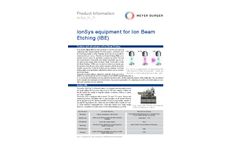 IonSys - Model 500 - Ion Beam Deposition System- Brochure