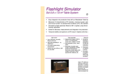 Model Sol 8x16 - Flashlight Solar Simulator Table System - Brochure