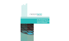 Concentration Photovoltaic Test System Brochure