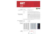 Peach - Model FBM_MFG-BB - Mono-Crystalline PV Module  - Brochure