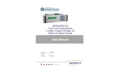SERVOPRO FID - Safe Area Gas Analyzers - User Manual