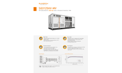 Sungrow - Model SG3125HV-MV - Photovoltaic (PV) Inverter - Datasheet