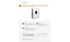 Model SG5KTL-MT/SG6KTL-MT/SG8KTL-M - Photovoltaic (PV) String Inverter - Datasheet