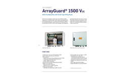 ArrayGuard - Model 1500 VDC - Combiner Box - Brochure