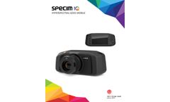 Konica Minolta - Model Specim IQ - Mobile and Turnkey Hyperspectral Imaging Camera - Brochure