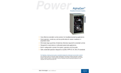 AlphaGen - Curbside Broadband Generator System - Datasheet