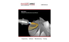 Concepts-NREC - Version MAX-PAC - Turbomachinery CAM Software for Professionals - Brochure