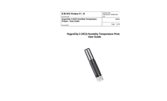 HygroClip 2 (HC2) Humidity Temperature Probes User Guide Manual