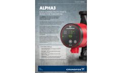 Alpha - Model 3 - Heating- Cooling Circulator Pump - Brochure