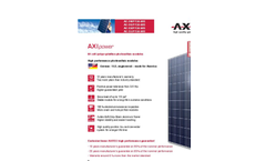 AXIpower - Model AC-240-255W/156-60S - Photovoltaic Module Brochure