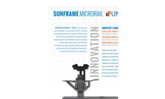 Sunframe Microrail - Model SFM - Module Mounting Hybrid System Brochure